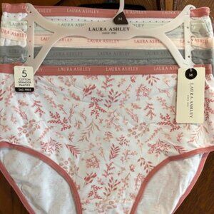 NWT Laura Ashley 5-pack briefs, size medium